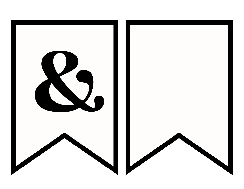 Ampersand and Blank Banner