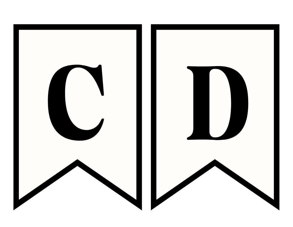 Letter C D