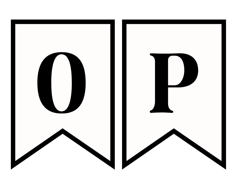 Letter O P