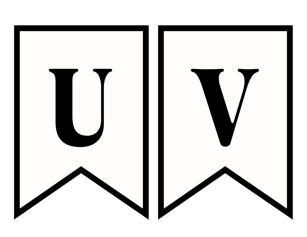 Letters U and V