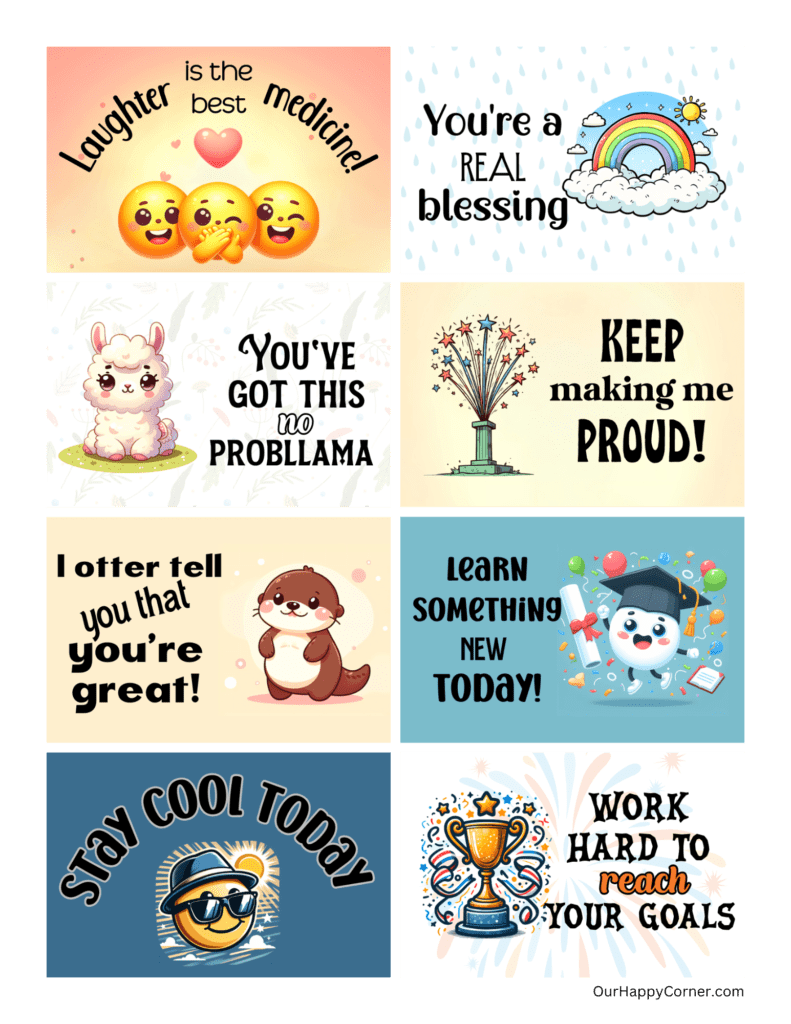 Lunchbox notes for kids