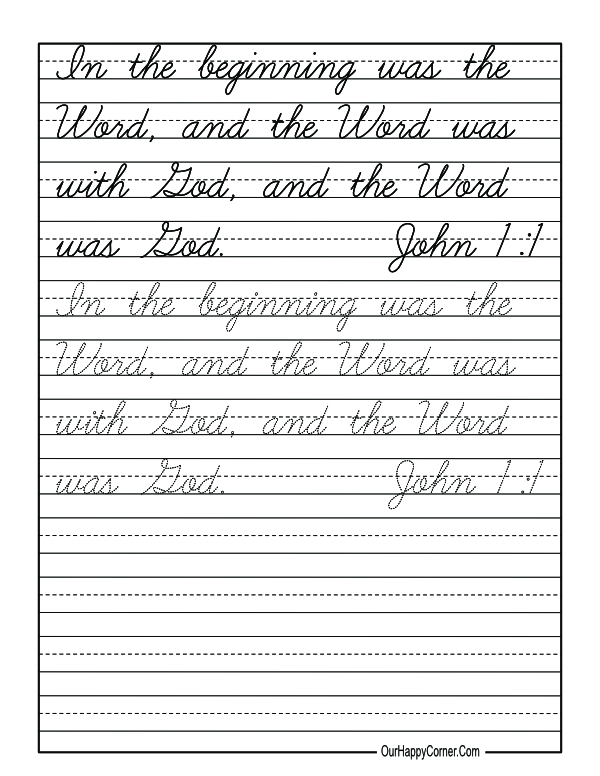 In The Beginning Was The Word Scripture