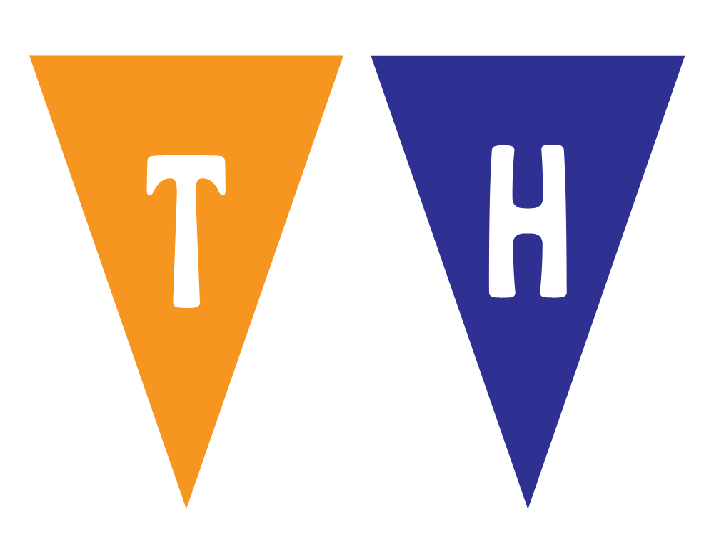 Banner Letters T and H