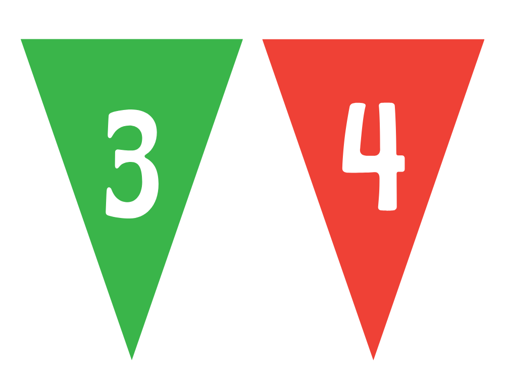 Banner Numbers 3 and 4