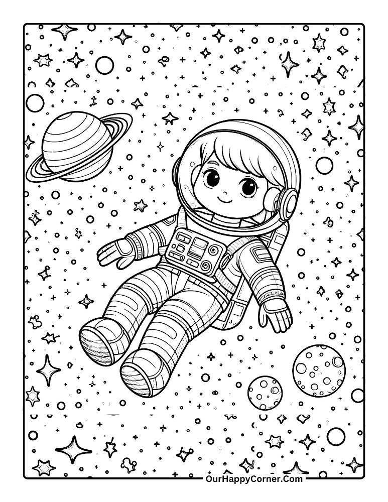 Outer Space Coloring Pages