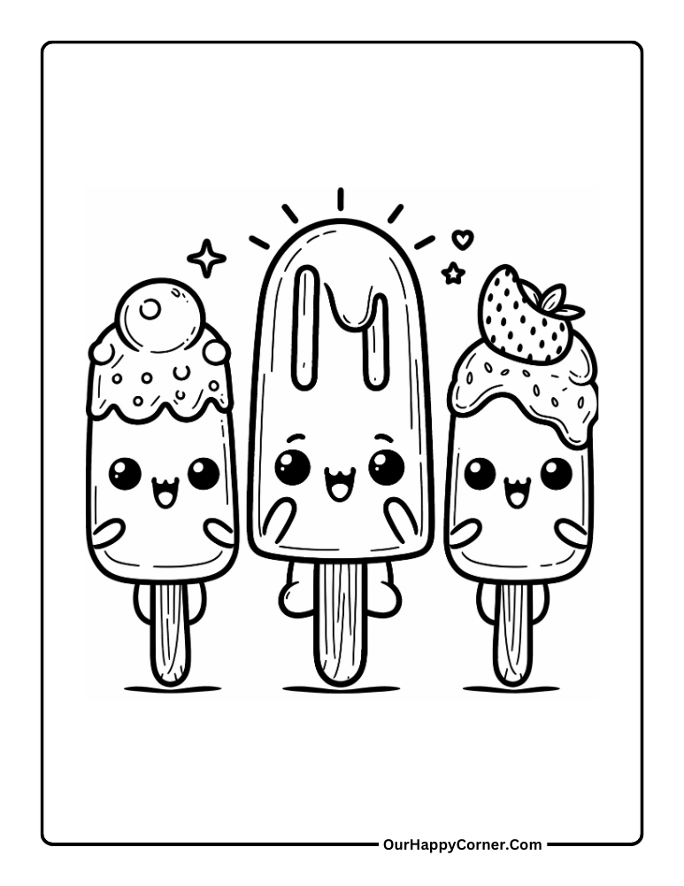 Kawaii Popsicles