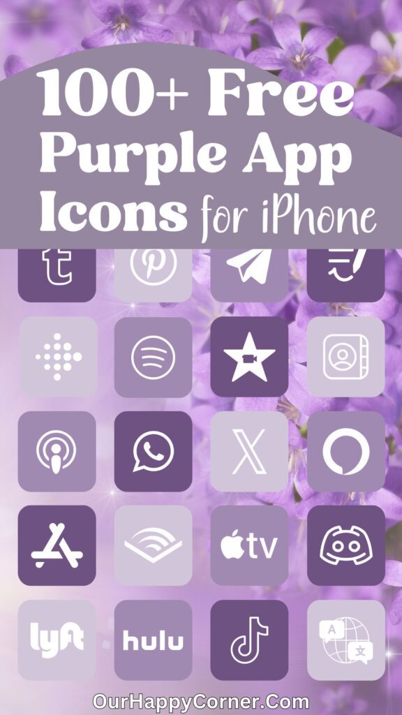 100+ Free Aesthetic Purple App Icons for Your Phone