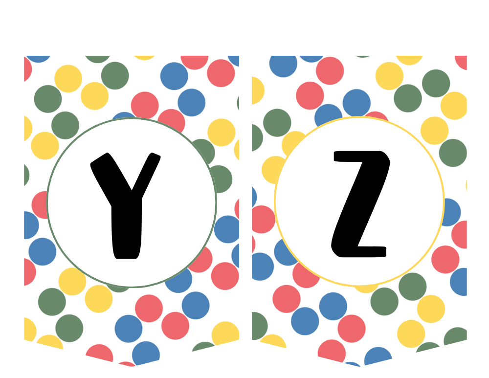 Letter Y Z