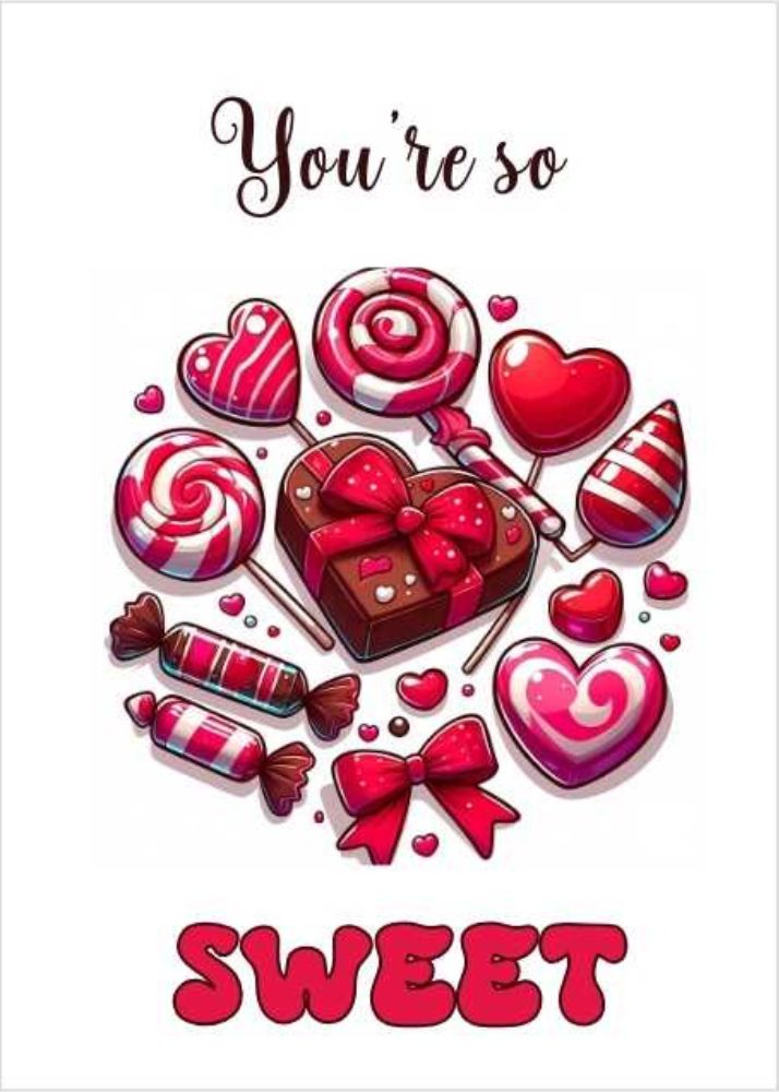 Valentine Candy Card