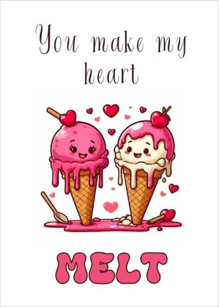 Melting Ice Cream Card