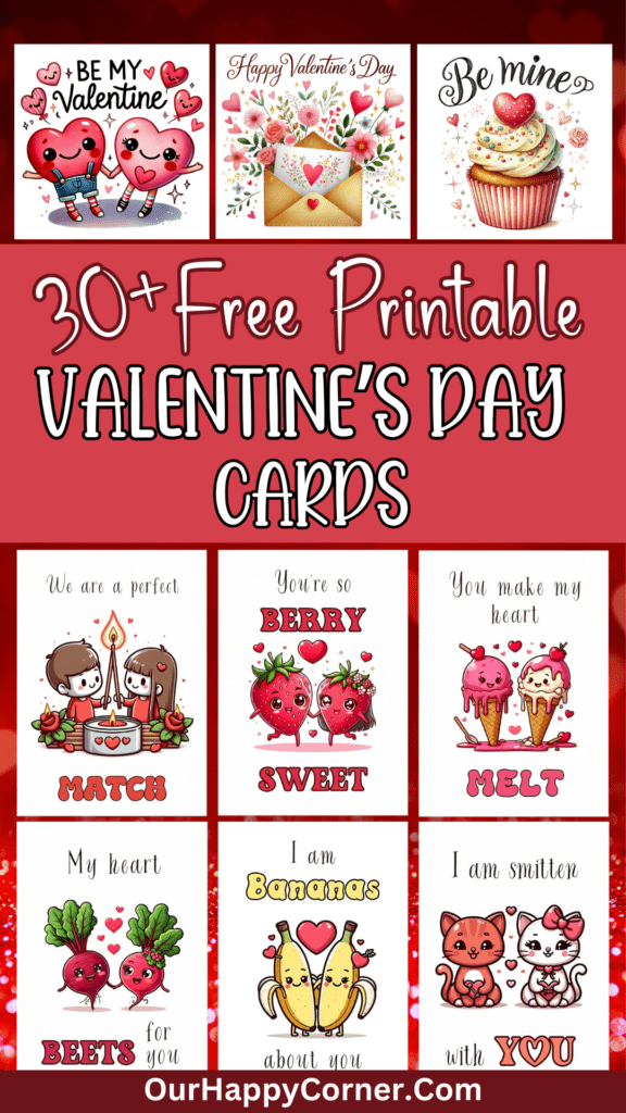 Valentine's Day cards printable