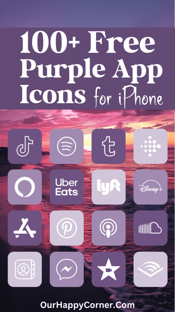 Purple App Icons for Phone