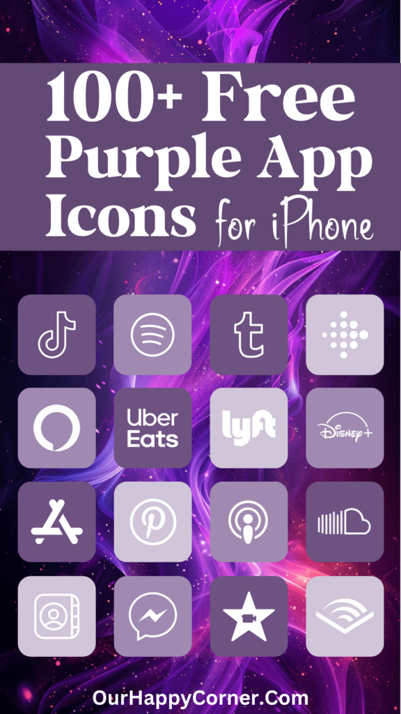 Purple App Icons for Phone