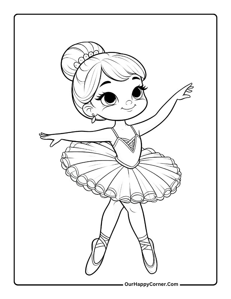 Ballerina Girl Posing