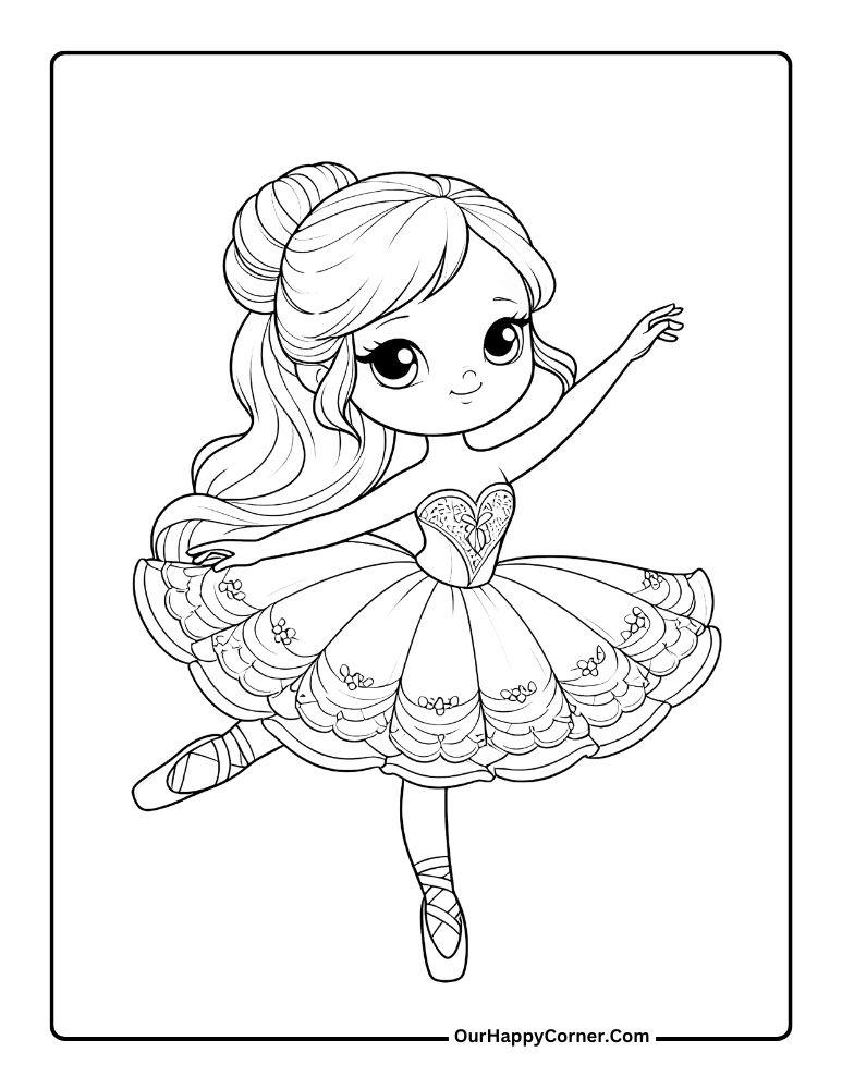 Ballerina Coloring Pages