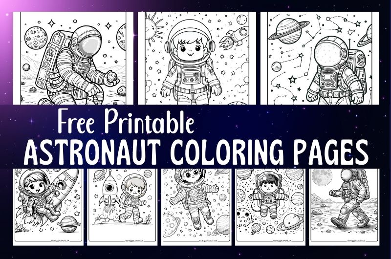 Astronaut Coloring Pages Various Images