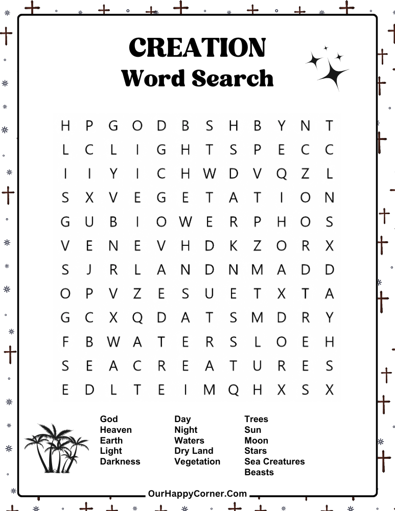 Creation Bible Word Search