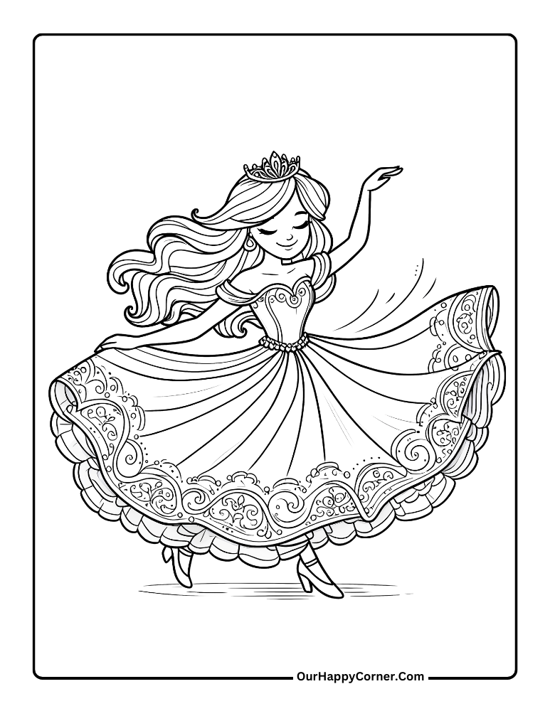 Princess twirling