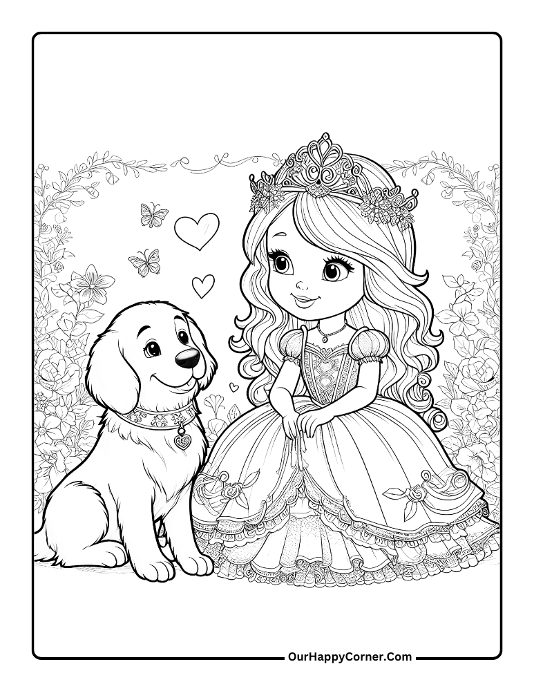 Princess with her dog