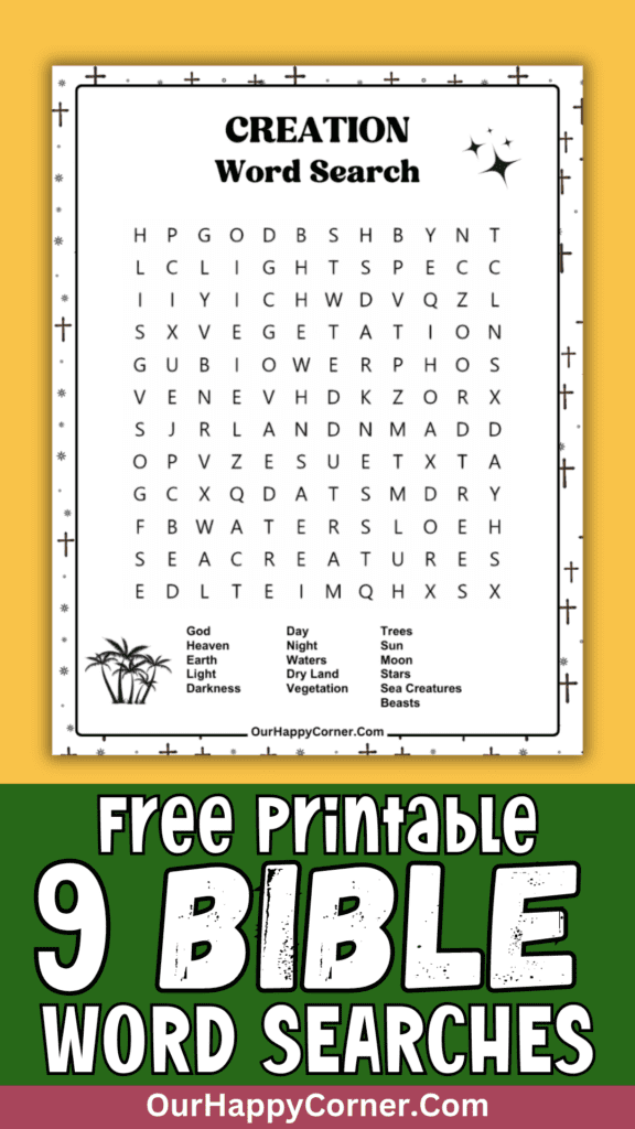 Bible Word Search Puzzles Free Printable