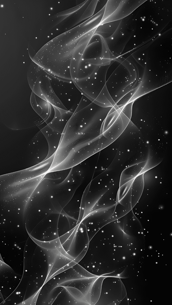 black and white phone wallpaper with white smoke flowing