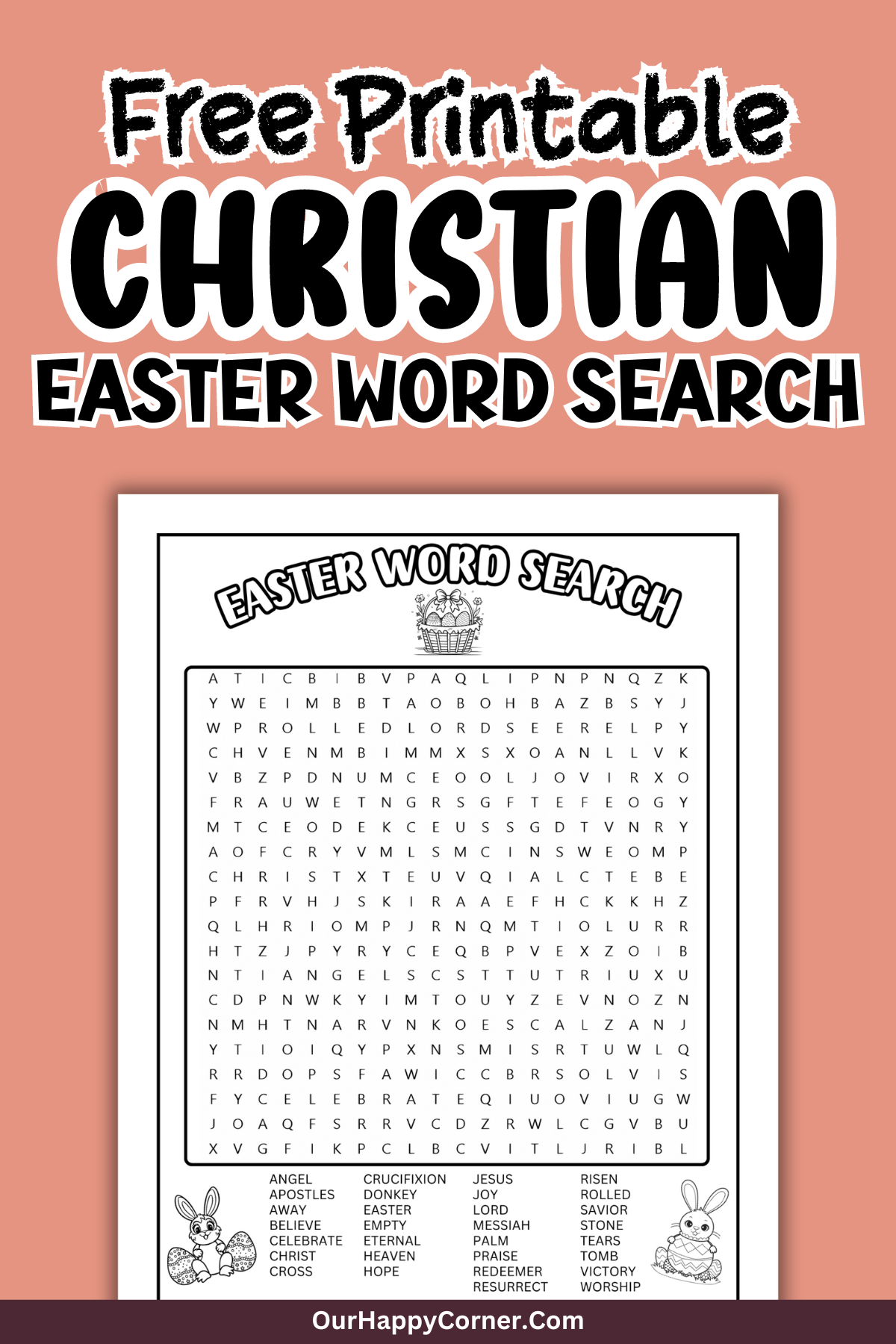 Easter Christian word search