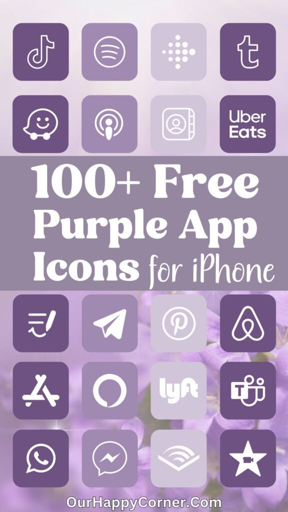 Purple App Icons for Phone