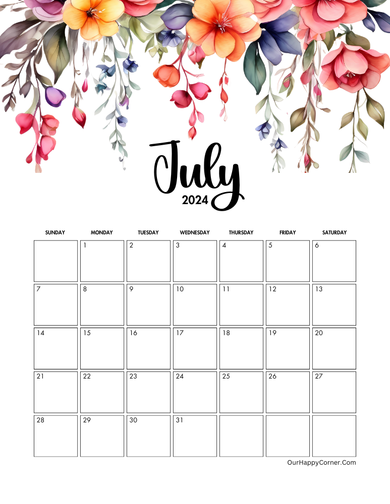 july calendar 2024 printable 