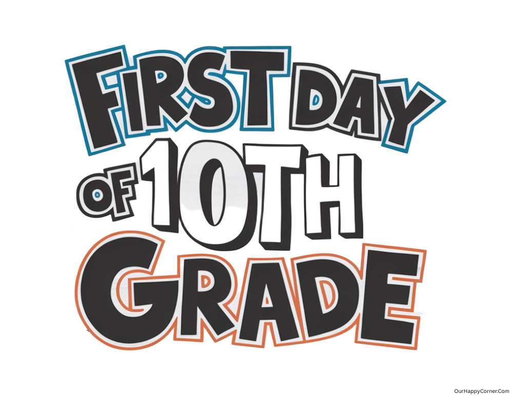 10th grade first day of school sign