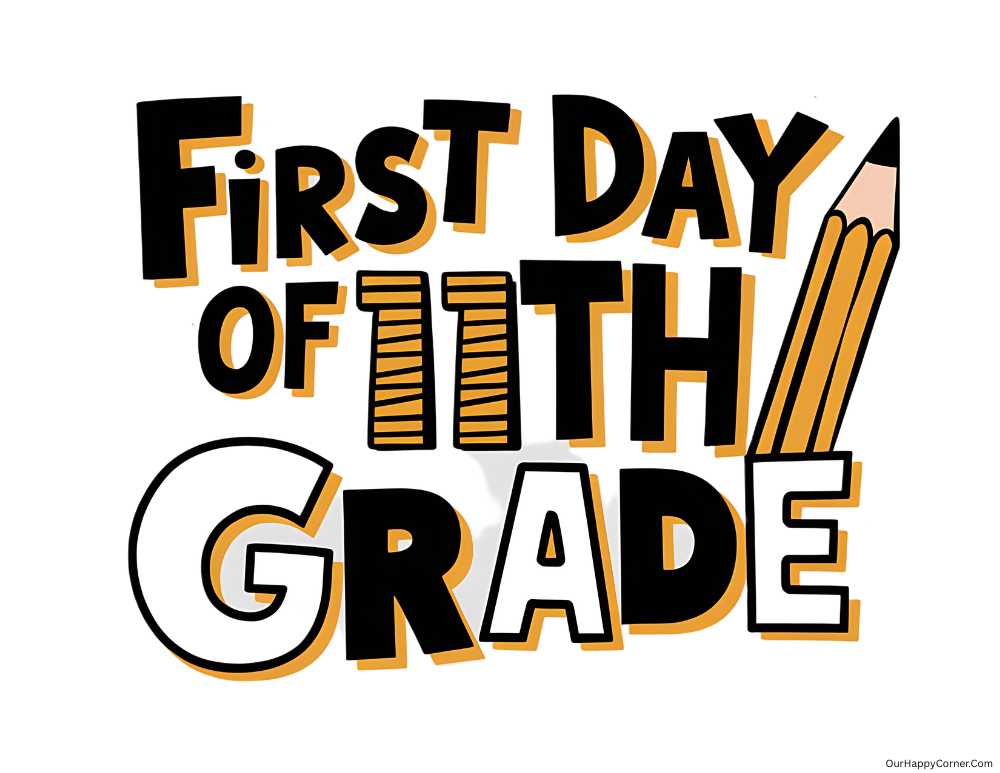 11th grade first day of school sign