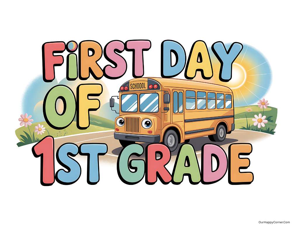1st grade first day of school sign 2