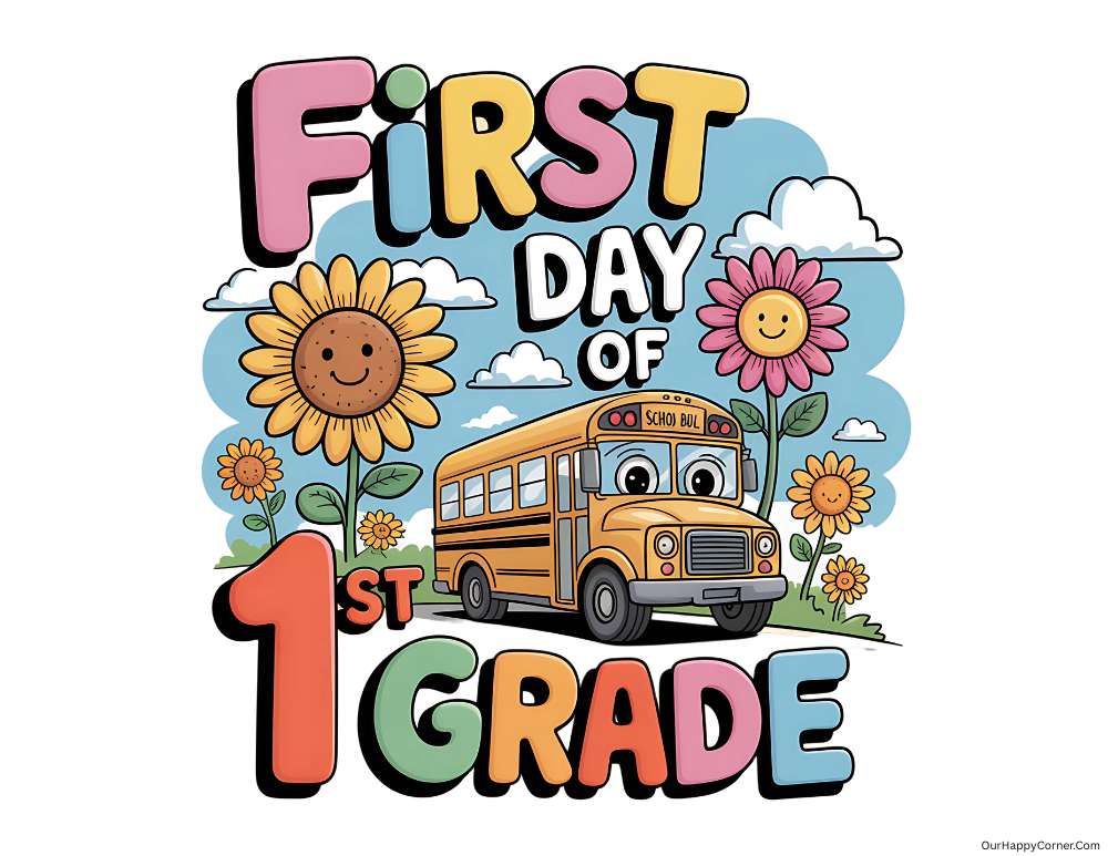 1st grade first day of school sign 3