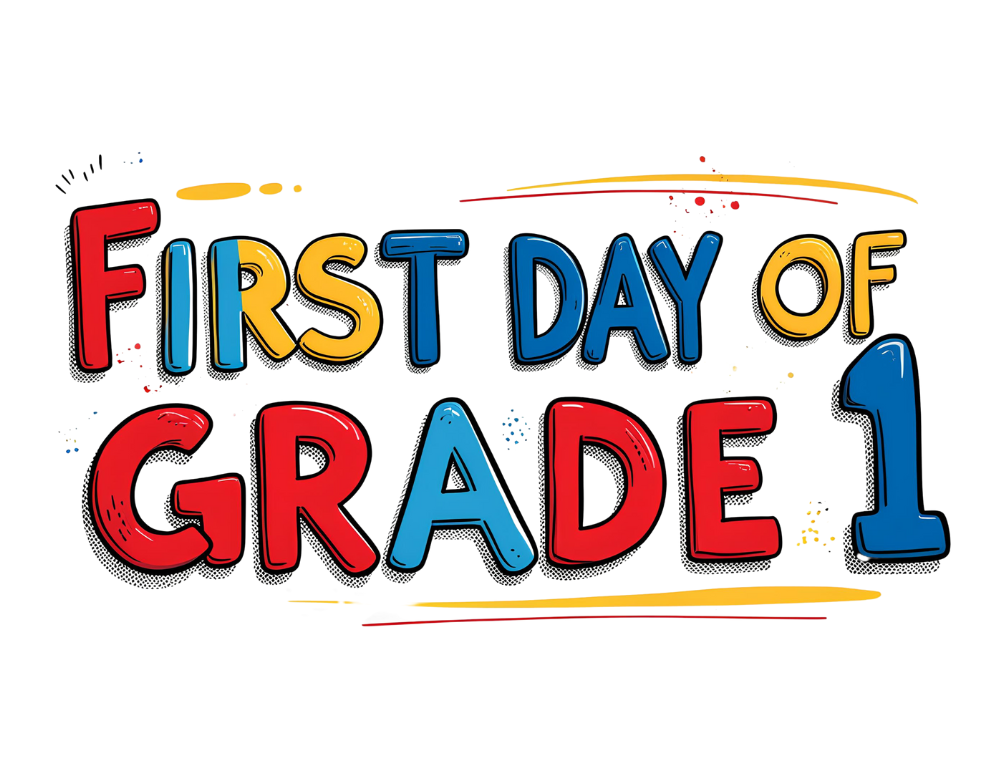 1st Grade First Day of School Sign