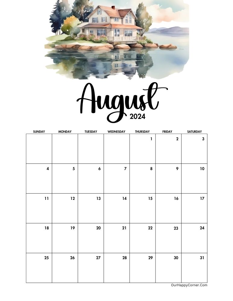 Watercolor Calendars 2024