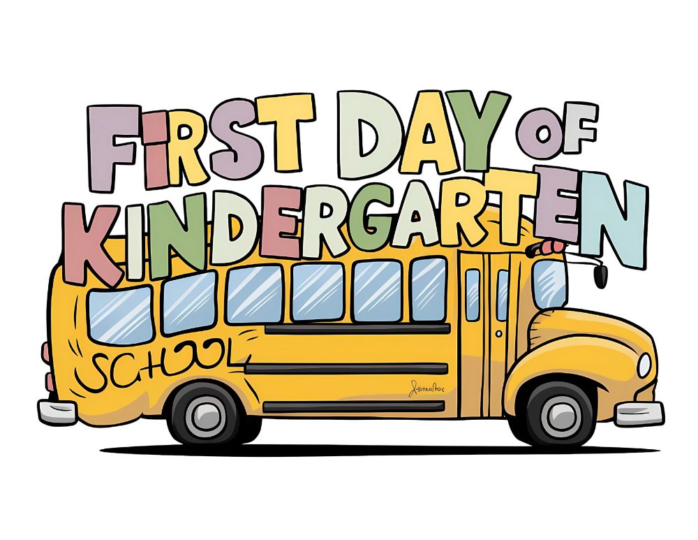 First day of school sign kindergarten