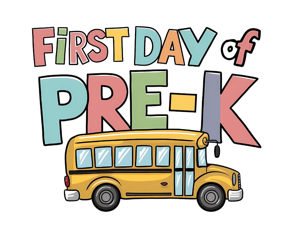 First day of school sign Pre-K