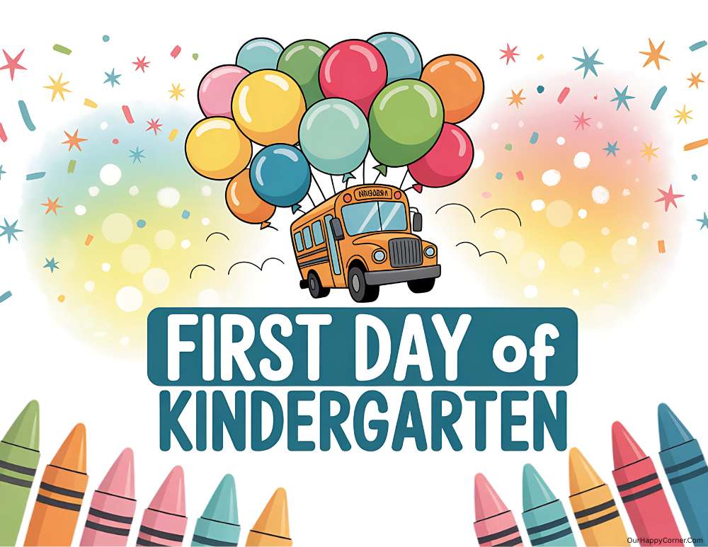 kindergarten first day of school sign