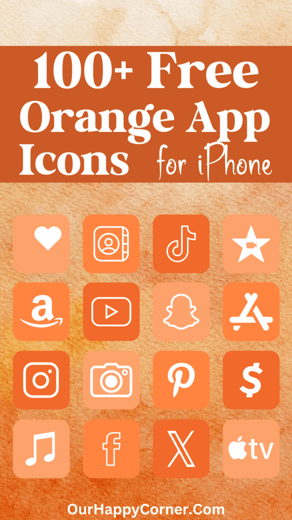 Orange App Icons for iPhone and iPads