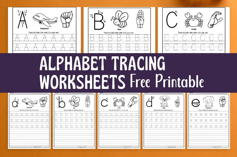 Alphabet Tracing Worksheets Printable