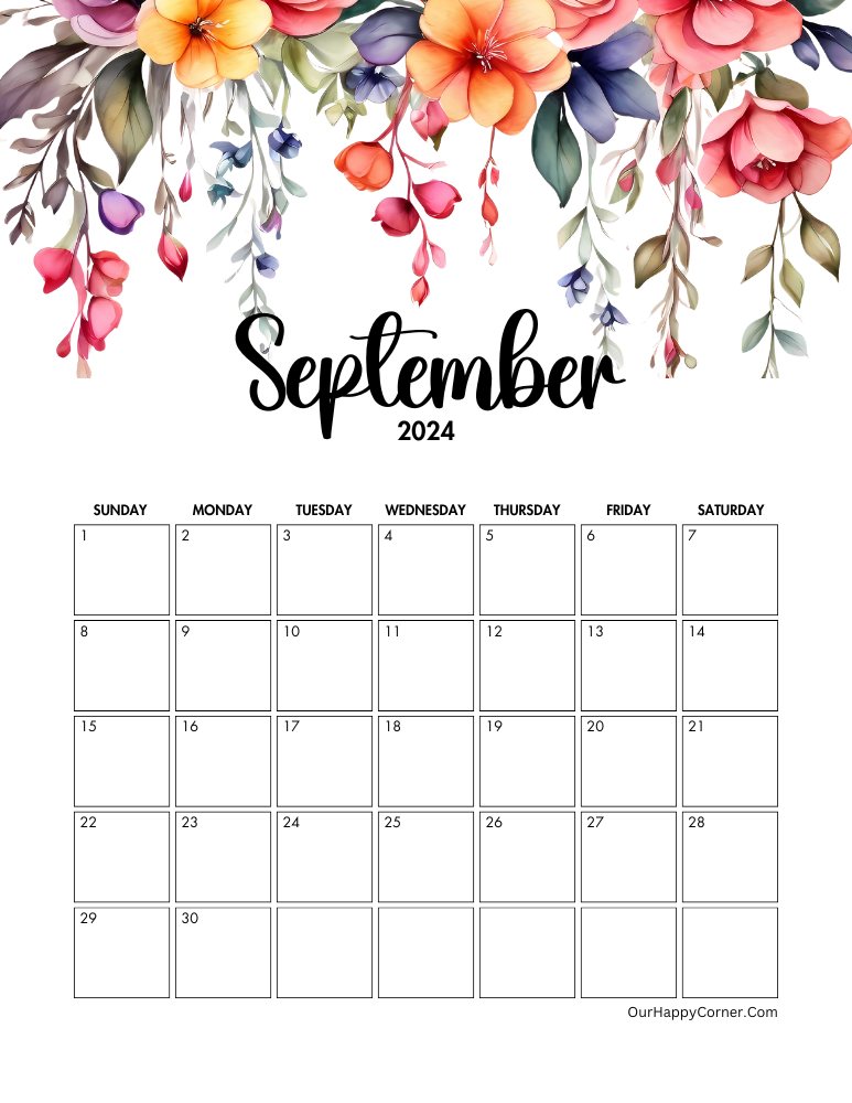 September 2024 calendar