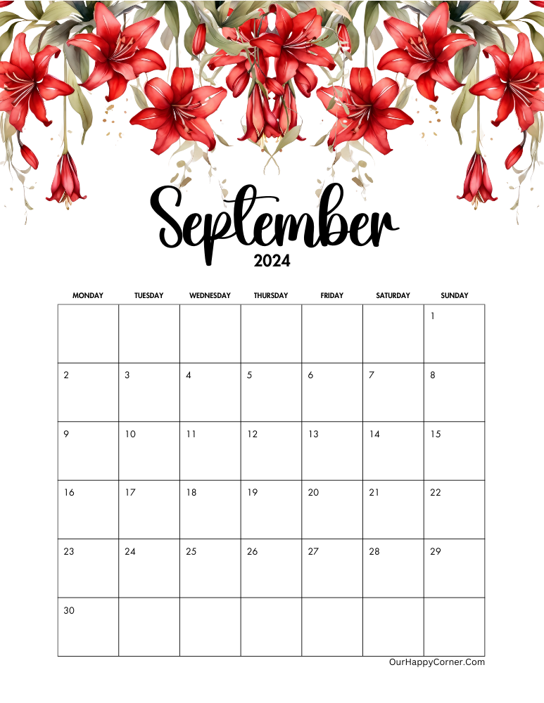 September 2024 Calendar 