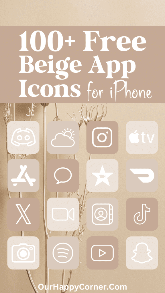 beige app icons