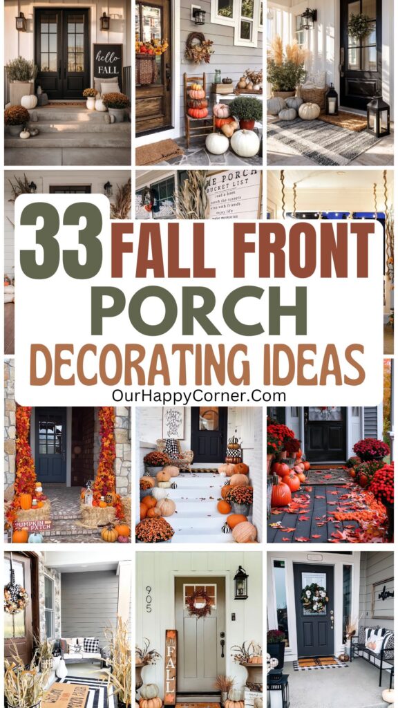 Fall front porch decorating ideas