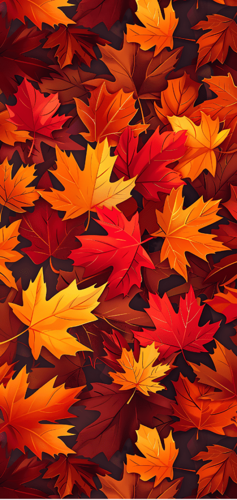 fall leaves in different shades