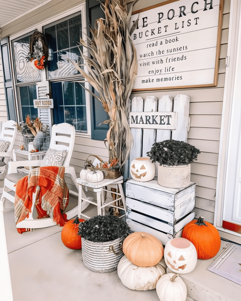 Cozy And Inviting Fall Front Porch Decor Ideas Our Happy Corner