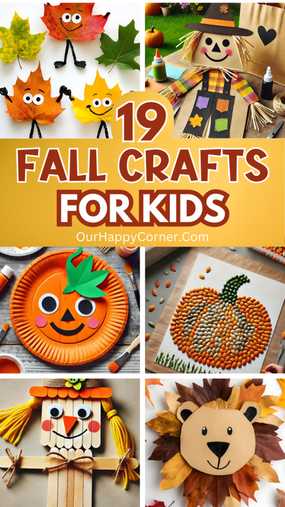 19 Different Fall Crafts for Kids Collage