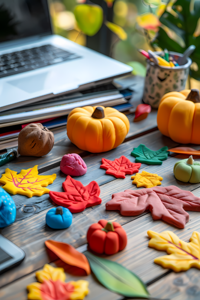 Fall-Themed Playdough
