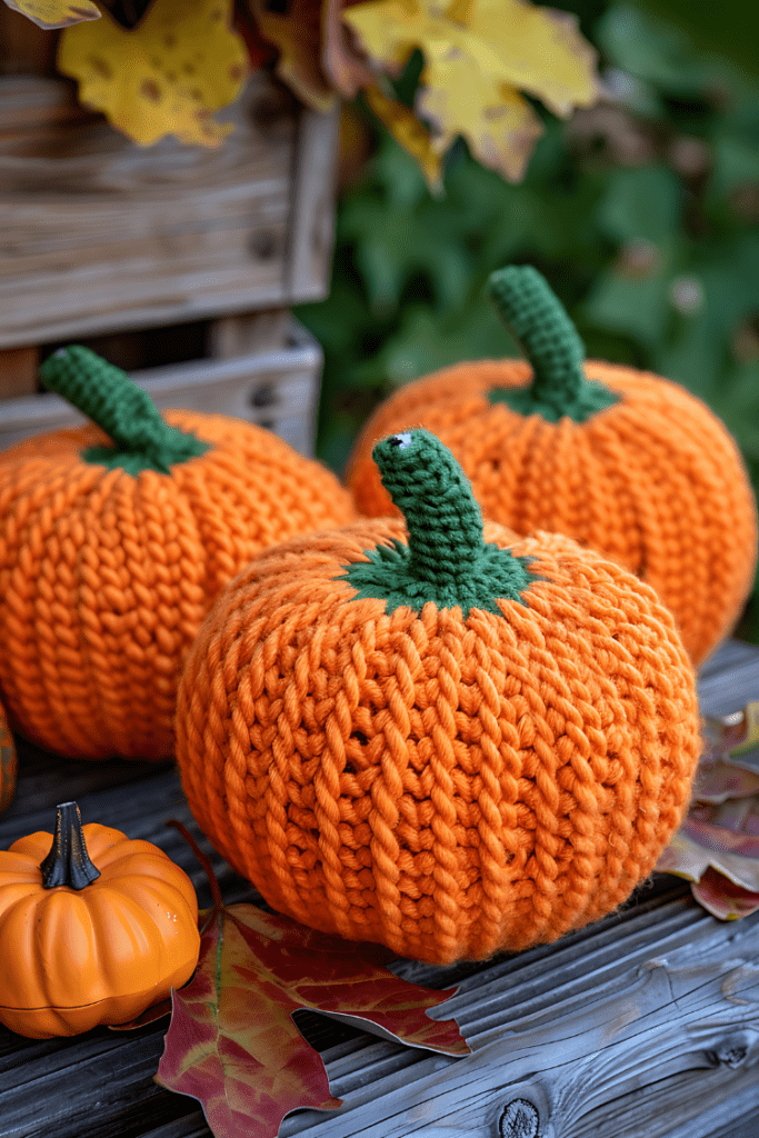 Yarn Pumpkins
