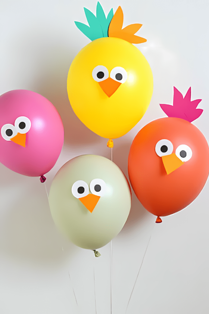 Turkey Balloons Fall Crafts for Kids