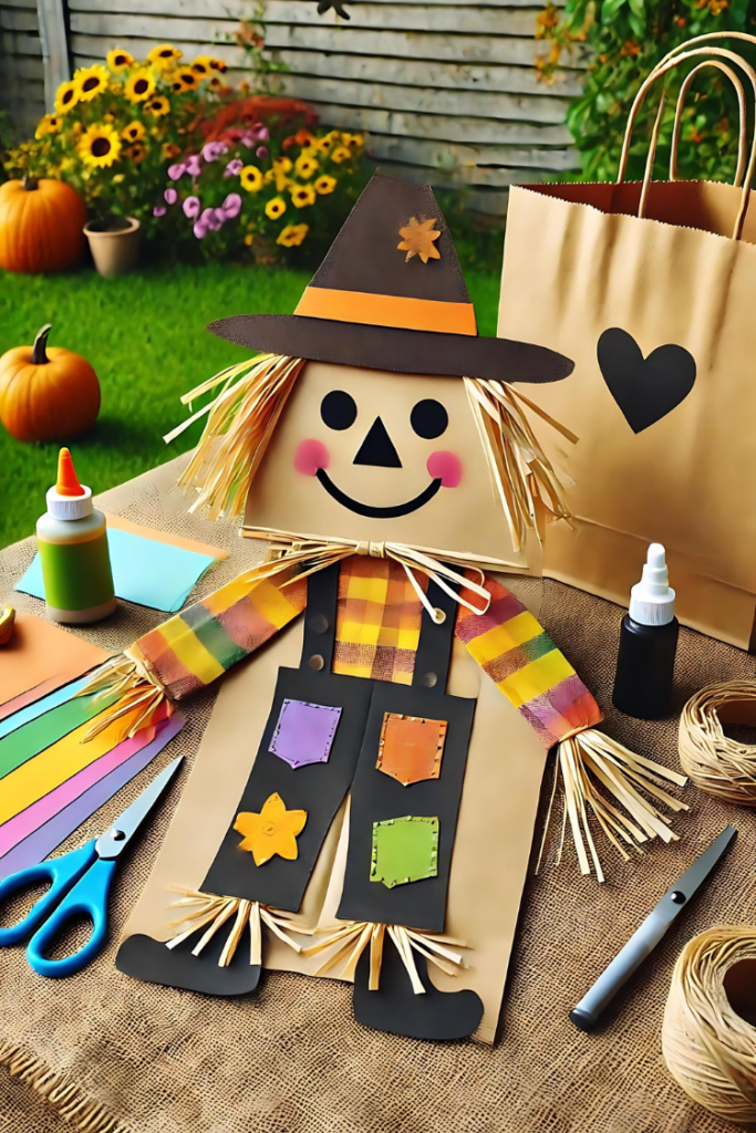 Scarecrow Puppets Fall Crafts for Kids
